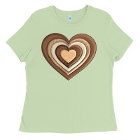 Matcha melanin heart Ladies Tee - AdoDesignShop