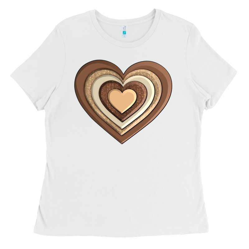 Melanin Heart Ladies Tee by AdoDesignShop | Teevron