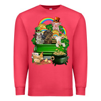 Cardinal St. Patrick's Day animal truck Premium Sweatshirt - CowGirlArtShop