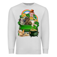 Dove Grey St. Patrick's Day animal truck Premium Sweatshirt - CowGirlArtShop