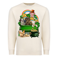 Sandshell St. Patrick's Day animal truck Premium Sweatshirt - CowGirlArtShop