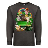 Smoke St. Patrick's Day animal truck Premium Sweatshirt - CowGirlArtShop
