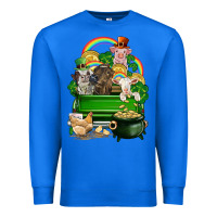 True Royal St. Patrick's Day animal truck Premium Sweatshirt - CowGirlArtShop