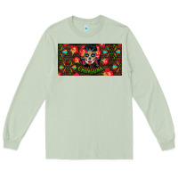 Chingona Sugar Skull License Plate Long Sleeve Tee | Teevron