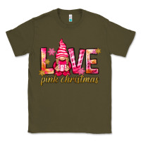 Army Green love pink christmas gnome Classic Tee - NancyCooperArtShop