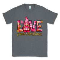 Charcoal Heather love pink christmas gnome Classic Tee - NancyCooperArtShop