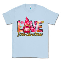 Dusty Blue love pink christmas gnome Classic Tee - NancyCooperArtShop