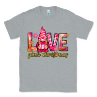 Heather Grey love pink christmas gnome Classic Tee - NancyCooperArtShop