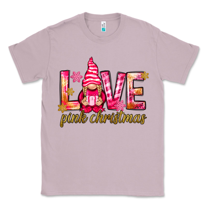 Love Pink Christmas Gnome Classic Tee by NancyCooperArtShop | Teevron
