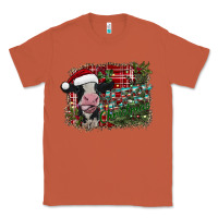 Copper merry christmas cow Classic Tee - CowhideDigitalArt