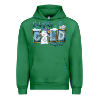 Emerald Baby It's Cold Outside Urban Hoodie - FaDigitalArtStudio