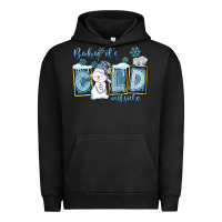 Pigment Black Baby It's Cold Outside Urban Hoodie - FaDigitalArtStudio