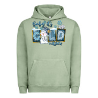 Pigment Oil Green Baby It's Cold Outside Urban Hoodie - FaDigitalArtStudio