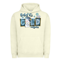 Pigment Pistachio Baby It's Cold Outside Urban Hoodie - FaDigitalArtStudio