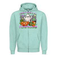 Seafoam I ghost people all year round Zipper Hoodie - NancyCooperArtShop