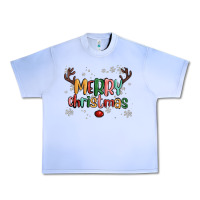 Grape Ice merry christmas raindeerr Urban Heavy Tee - MaliasSmallBusiness