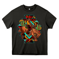 Asphalt aztec rodeo cowboy christmas Heavy Core Tee - JahusDesignShop