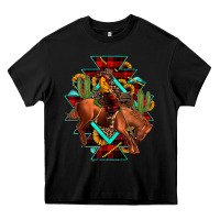 Black aztec rodeo cowboy christmas Heavy Core Tee - JahusDesignShop