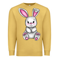 Antique Gold Cute bunny Easter Premium Sweatshirt - CowGirlArtShop