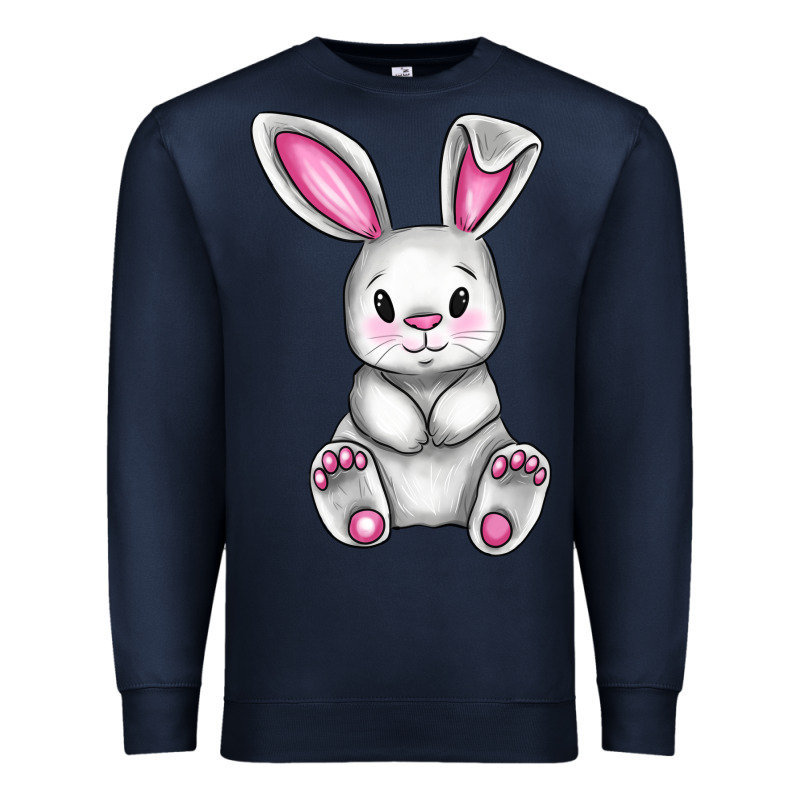 Cute Bunny Easter Premium Sweatshirt by CowGirlArtShop | Teevron