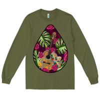 Army Green Hispanic Heritage Long Sleeve Tee - BundleAndBundleShop