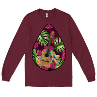 Burgundy Hispanic Heritage Long Sleeve Tee - BundleAndBundleShop