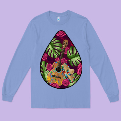 Hispanic Heritage Long Sleeve Tee Designed By Bundleandbundleshop