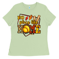 Matcha no place like home softball Ladies Tee - Jasminsmagicworld