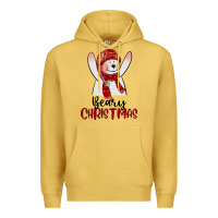 Antique Gold beary christmas Premium Hoodie - CowGirlArtShop