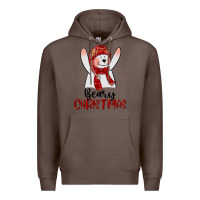 Coffee beary christmas Premium Hoodie - CowGirlArtShop
