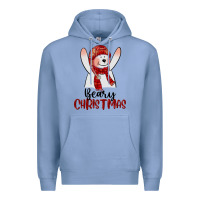 Colony Blue beary christmas Premium Hoodie - CowGirlArtShop