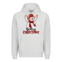 Dove Grey beary christmas Premium Hoodie - CowGirlArtShop