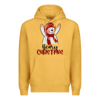 Mustard beary christmas Premium Hoodie - CowGirlArtShop