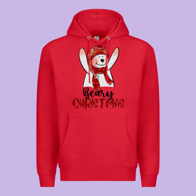Beary Christmas Premium Hoodie Designed By Cowgirlartshop