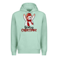 Seafoam beary christmas Premium Hoodie - CowGirlArtShop