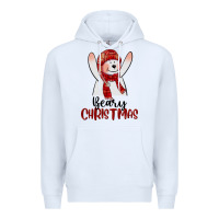 White beary christmas Premium Hoodie - CowGirlArtShop