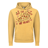 Vintage Mustard you got a pizza my heart Vintage Hoodie - MaliasSmallBusiness