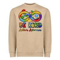 Be Kind Autism Awareness Infinity Symbol Heavyweight Sweatshirt | Teevron