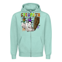 Seafoam Cycopath Zipper Hoodie - NancyCooperArtShop