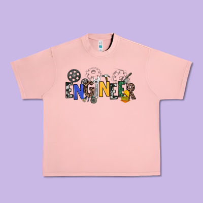 Engineer Urban Heavy Tee Designed By Nancycooperartshop