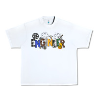 White engineer Urban Heavy Tee - NancyCooperArtShop