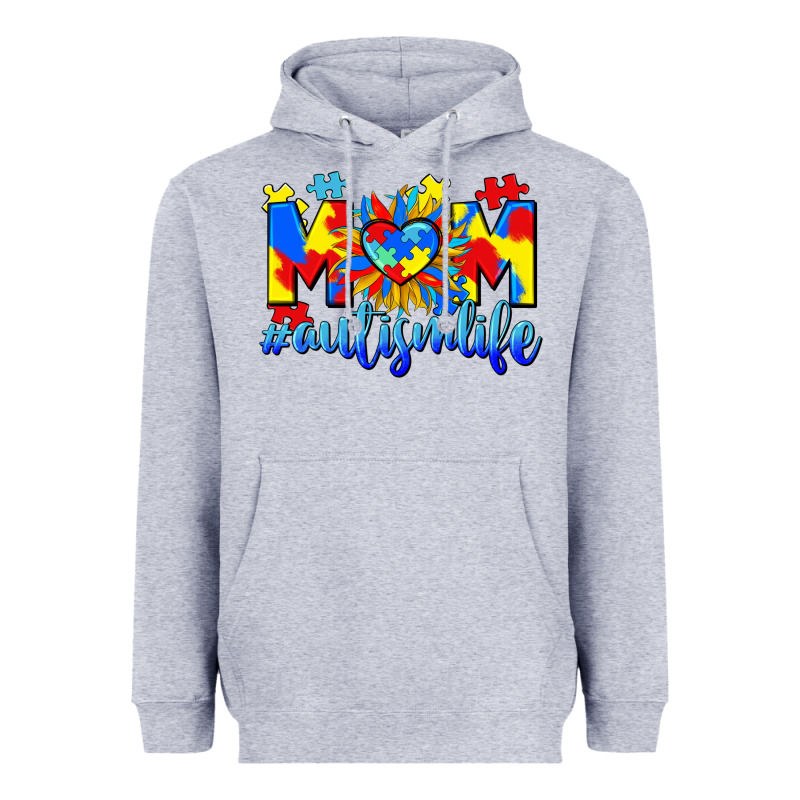 Mom Autism Life Heavyweight Hoodie by CowGirlArtShop | Teevron