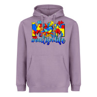 Lavender Mom Autism life Heavyweight Hoodie - CowGirlArtShop