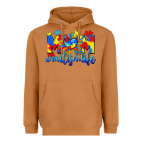 Meerkat Mom Autism life Heavyweight Hoodie - CowGirlArtShop