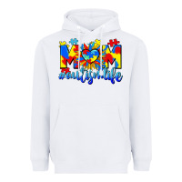 White Mom Autism life Heavyweight Hoodie - CowGirlArtShop