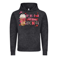 Vintage Black v is for valentine venti coffee cup Vintage Hoodie - MaliasSmallBusiness
