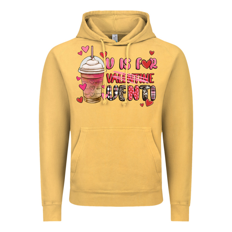 V Is For Valentine Venti Coffee Cup Vintage Hoodie by MaliasSmallBusiness | Teevron
