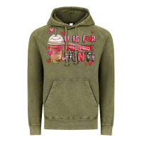 Vintage Olive v is for valentine venti coffee cup Vintage Hoodie - MaliasSmallBusiness