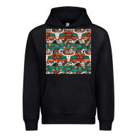 Black native american aztec seamless pattern 3 Urban Hoodie - BundleAndBundleShop