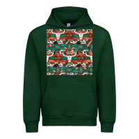 Forest Green native american aztec seamless pattern 3 Urban Hoodie - BundleAndBundleShop